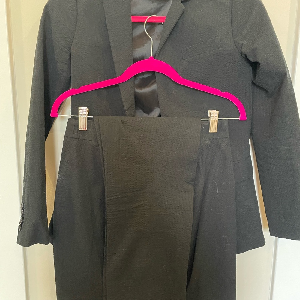 Black 3 piece seersucker suit - J.Crew